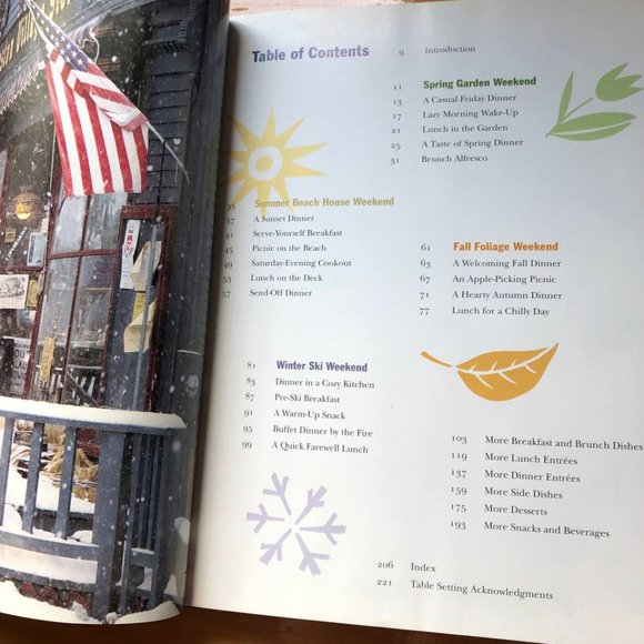 Gourmet's Weekends Seasonal Menus and Recipes for Casual Gatherings Hardcover - Picture 8 of 8